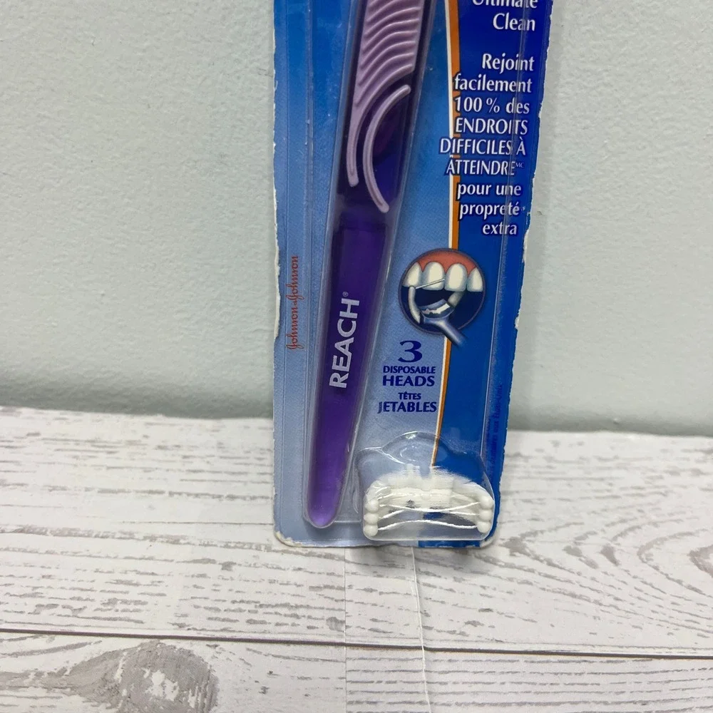 Reach Access Flosser Purple Dental Tool with 3 Disposable Heads New 2005 NOS